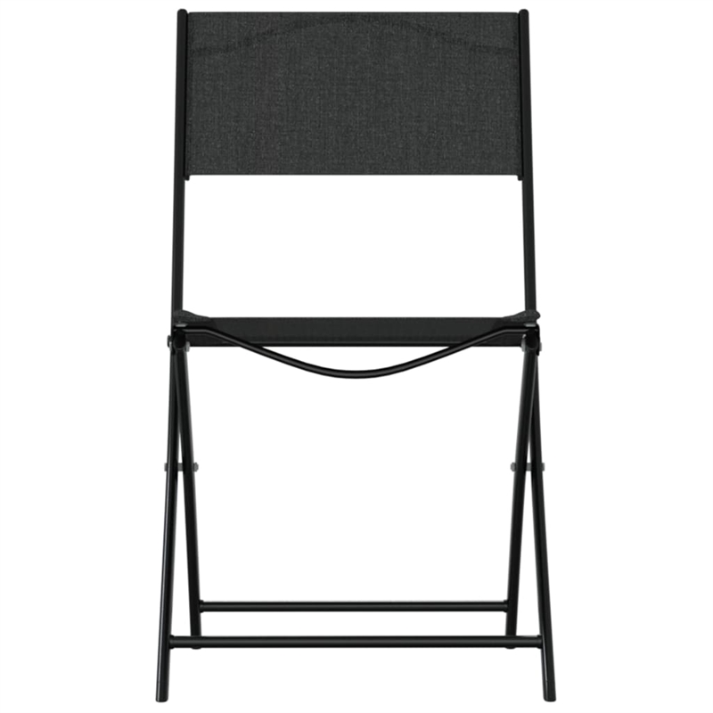 Afuera Living Contemporary Steel Small Bistro Set in Black Finish