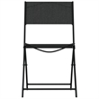 Afuera Living Contemporary Steel Small Bistro Set in Black Finish