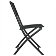 Afuera Living Contemporary Steel Small Bistro Set in Black Finish