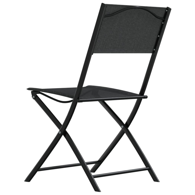 Afuera Living Contemporary Steel Small Bistro Set in Black Finish