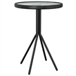 Afuera Living Contemporary Steel Small Bistro Set in Black Finish