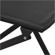 Afuera Living Contemporary Steel Small Bistro Set in Black Finish