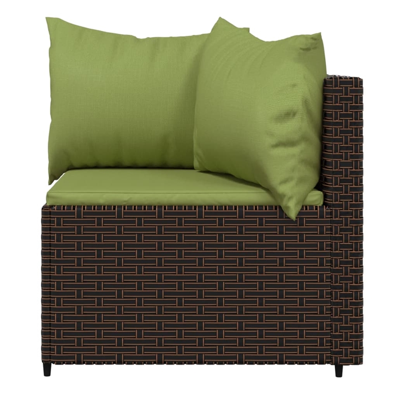 Afuera Living Contemporary 4 Piece Small Lounge Set in Brown
