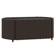 Afuera Living Contemporary 4 Piece Small Lounge Set in Brown