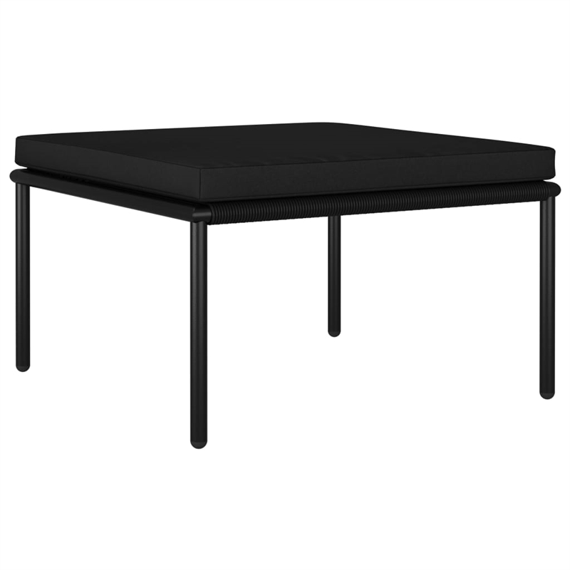 Afuera Living Contemporary 6 Piece Steel Garden Lounge Set in Black