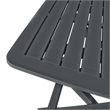 Afuera Living Contemporary Plastic Small Bistro Set in Anthracite