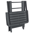 Afuera Living Contemporary Plastic Small Bistro Set in Anthracite