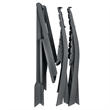 Afuera Living Contemporary Plastic Small Bistro Set in Anthracite