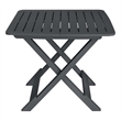Afuera Living Contemporary Plastic Small Bistro Set in Anthracite