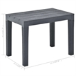 Afuera Living Contemporary Plastic Medium Furniture Set in Anthracite
