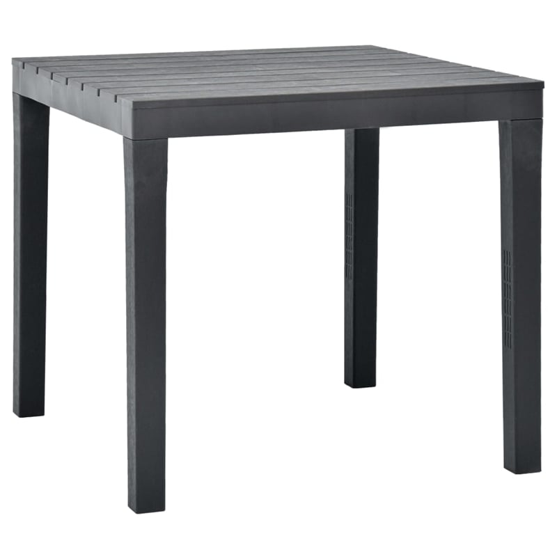 Afuera Living Contemporary Plastic Medium Furniture Set in Anthracite