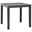 Afuera Living Contemporary Plastic Medium Furniture Set in Anthracite