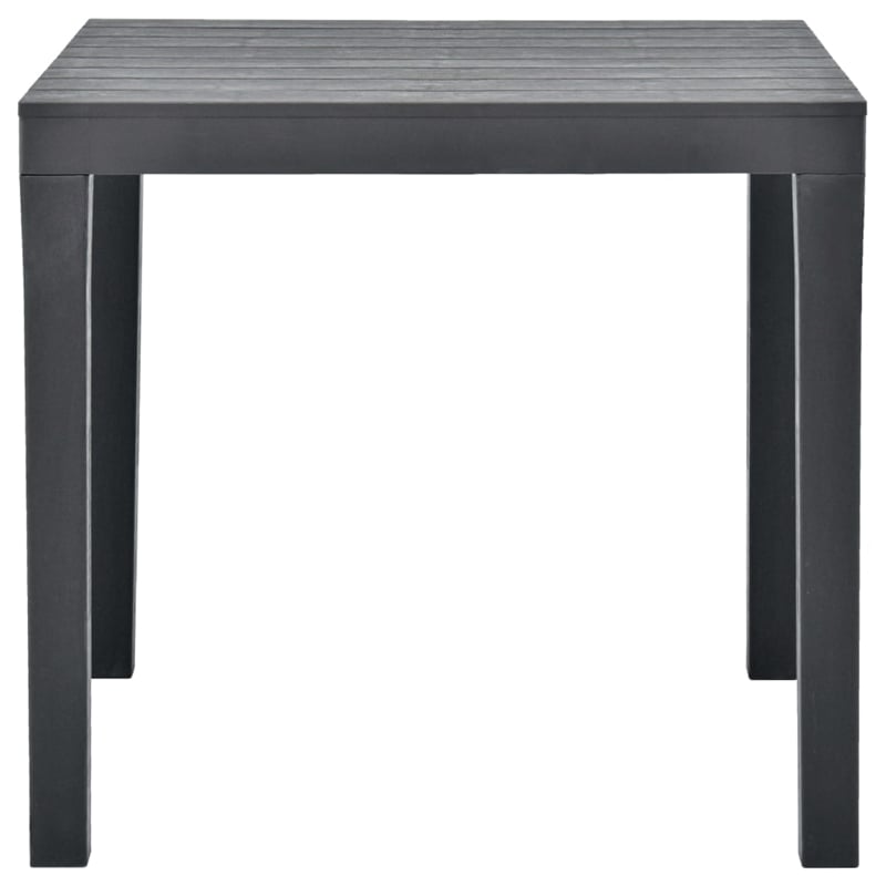 Afuera Living Contemporary Plastic Medium Furniture Set in Anthracite