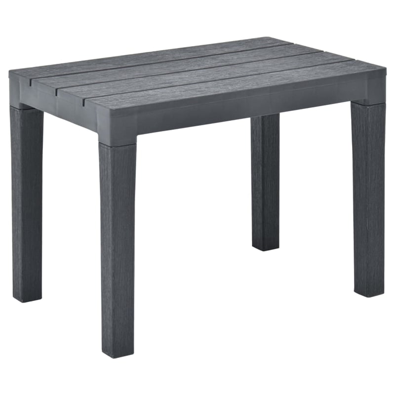 Afuera Living Contemporary Plastic Medium Furniture Set in Anthracite
