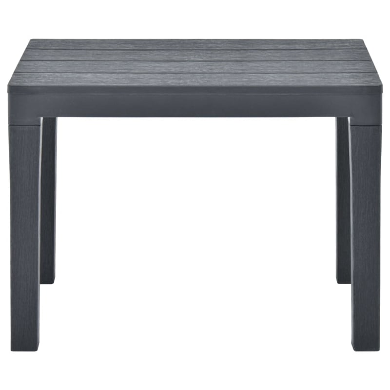 Afuera Living Contemporary Plastic Medium Furniture Set in Anthracite