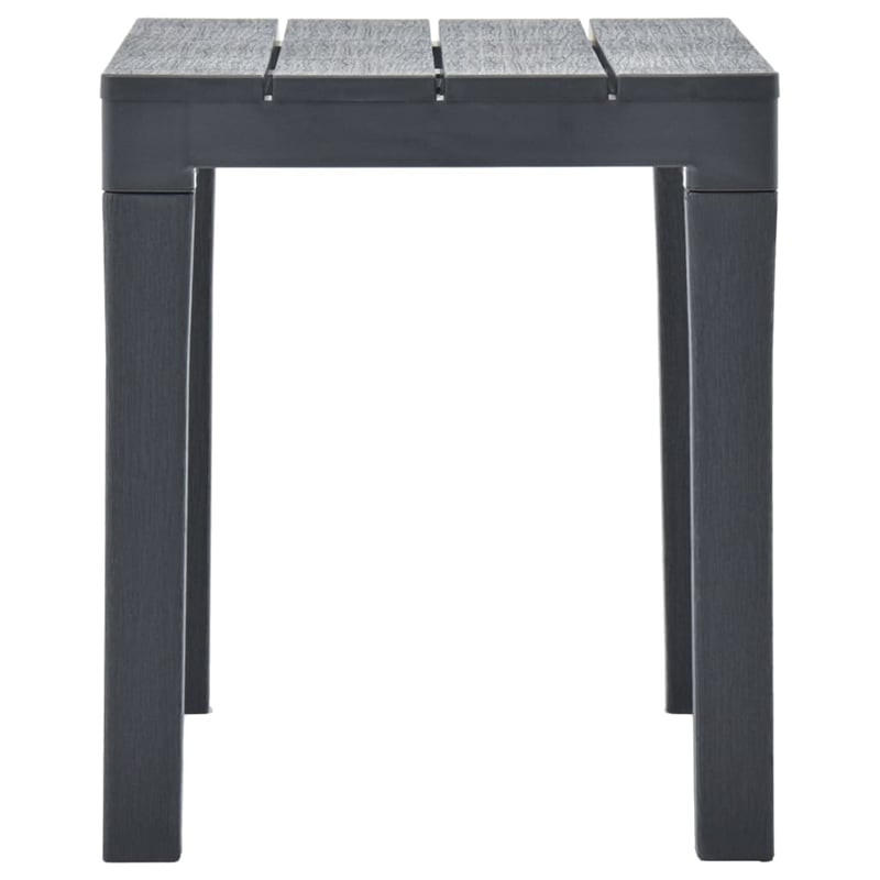 Afuera Living Contemporary Plastic Medium Furniture Set in Anthracite