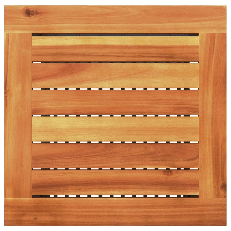 Afuera Living Contemporary 3 Piece Steel Bistro Set in Black/Brown/Cream