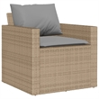 Afuera Living Contemporary 4 Piece Steel Sofa Set in Gray/Beige