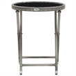Afuera Living Contemporary Poly Rattan Small Bistro Set in Gray