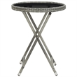 Afuera Living Contemporary Poly Rattan Small Bistro Set in Gray