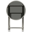 Afuera Living Contemporary Poly Rattan Small Bistro Set in Gray