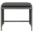 Afuera Living Contemporary Poly Rattan Small Furniture Set in Gray