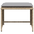Afuera Living Contemporary Poly Rattan Small Furniture Set in Beige