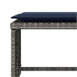 Afuera Living Poly Rattan Standard Furniture Set in Gray/Blue