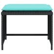 Afuera Living Contemporary Poly Rattan Furniture Set in Black