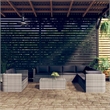 Afuera Living 10 Piece Poly Rattan Garden Lounge Set in Gray