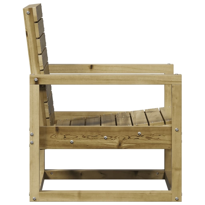 Afuera Living Contemporary Wood Medium Garden Lounge Set in Natural