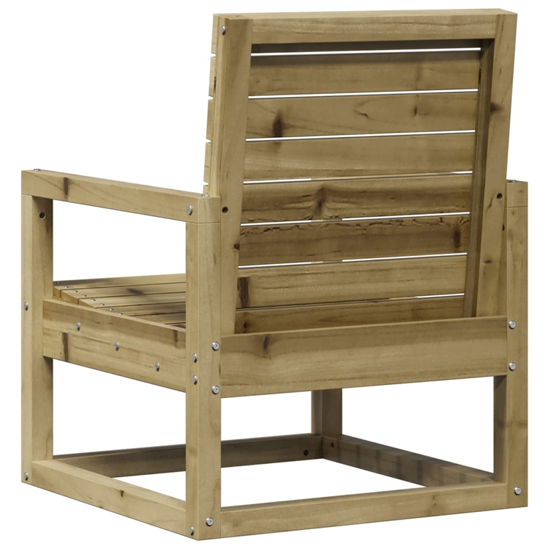 Afuera Living Contemporary Wood Medium Garden Lounge Set in Natural