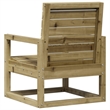 Afuera Living Contemporary Wood Medium Garden Lounge Set in Natural