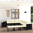 Afuera Living Contemporary 12 Piece Garden Lounge Set in Black