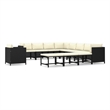 Afuera Living Contemporary 12 Piece Garden Lounge Set in Black