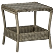 Afuera Living 3 Piece Poly Rattan Garden Lounge Set in Black/Brown