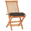 Afuera Living Contemporary Durable Wood Small Bistro Set in Natural