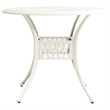Afuera Living Contemporary 5 Piece Aluminum Bistro Set in White
