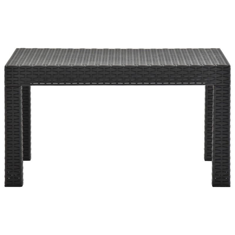 Afuera Living Synthetic Polypropylene 2 Piece Lounge Set in Anthracite