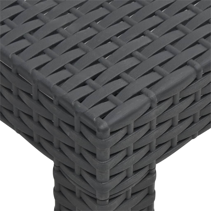 Afuera Living Synthetic Polypropylene 2 Piece Lounge Set in Anthracite