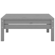 Afuera Living Contemporary Wood Large Garden Lounge Set in Gray