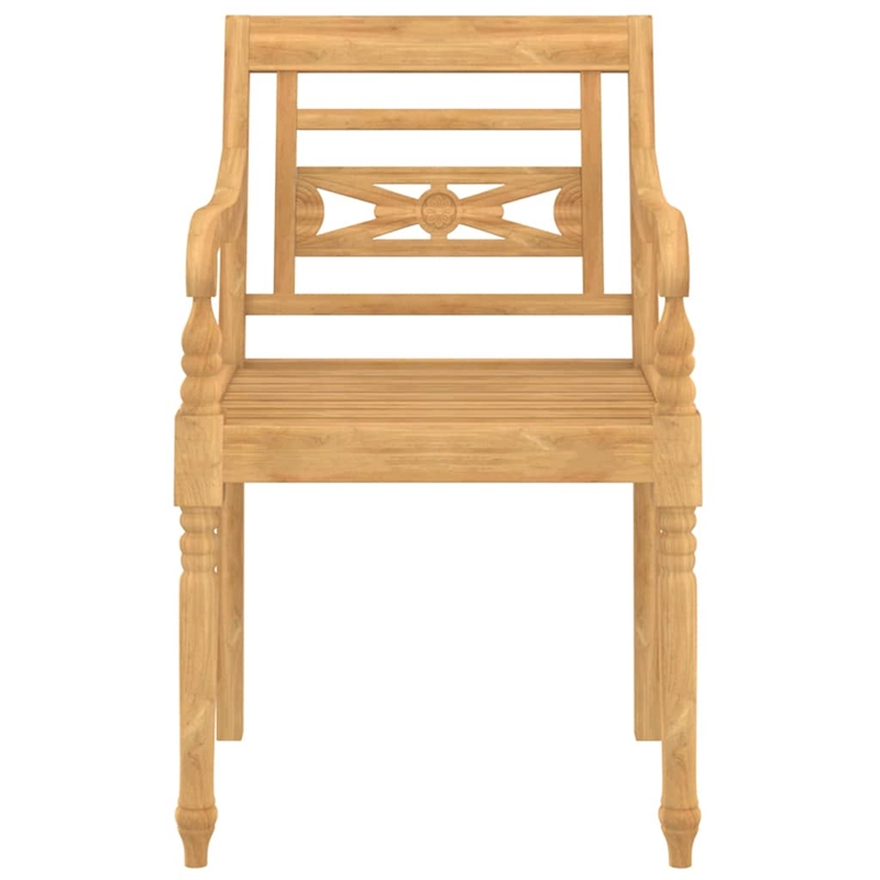 Afuera Living Contemporary Durable 4 Piece Wood Garden Lounge Set