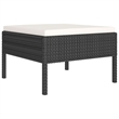 Afuera Living Contemporary 6 Piece Garden Lounge Set in Black/Cream