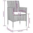 Afuera Living Contemporary 8 Piece Garden Lounge Set in Gray