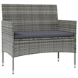 Afuera Living Contemporary 8 Piece Garden Lounge Set in Gray