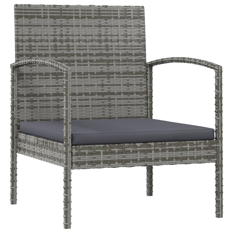 Afuera Living Contemporary 8 Piece Garden Lounge Set in Gray