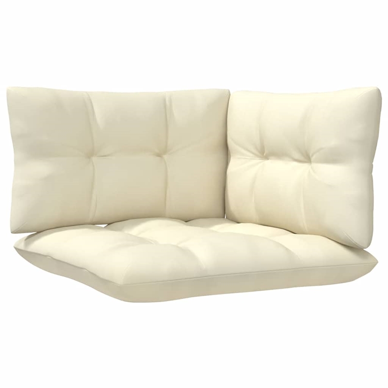 Afuera Living Contemporary 8 Piece Wood Garden Lounge Set in Cream