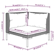 Afuera Living 10 Piece Poly Rattan Garden Lounge Set in Black/Gray