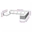 Afuera Living 11 Piece Poly Rattan Garden Lounge Set in Black/Gray