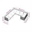 Afuera Living 8 Piece Poly Rattan Garden Lounge Set in Black/Gray